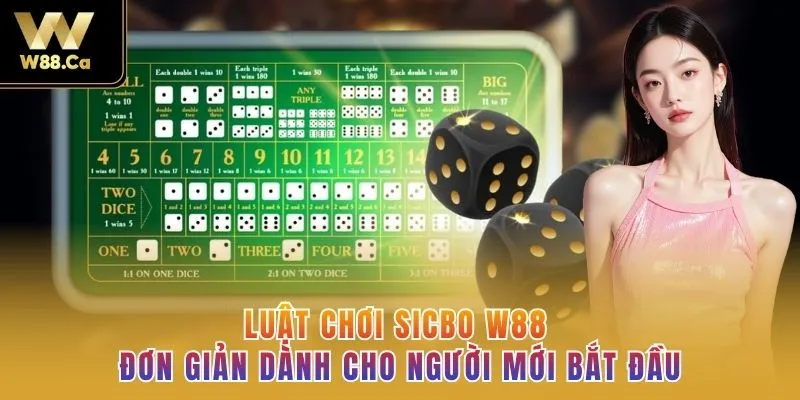 Luật chơi Sicbo W88 đơn giản dành cho người mới bắt đầu