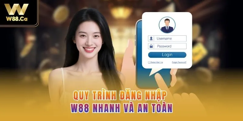 Quy trình đăng nhập W88 nhanh và an toàn