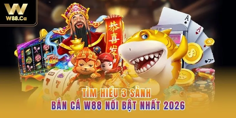 Tìm hiểu 3 sảnh bắn cá W88 nổi bật nhất 2026