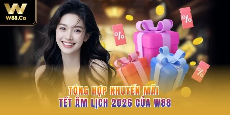 Tổng hợp khuyến mãi Tết Âm Lịch 2026 của W88